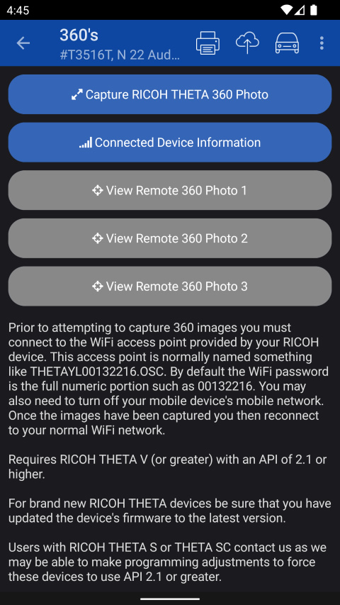 Take Auto Dealer RICOH THETA 360 Degree Photos | Home Net Alternative