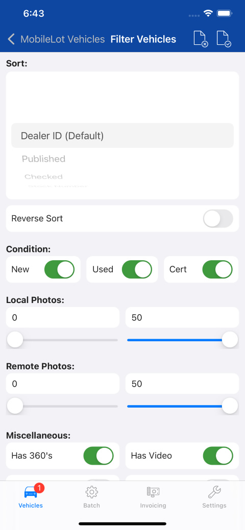 Advanced Vehicle List Filters for Lot Service and Photo Companies | Better Than HomeNet