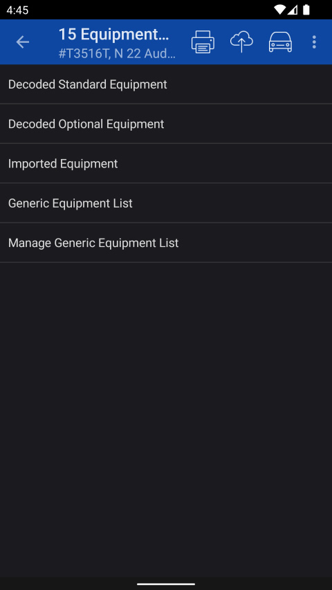 Decoded Vehicle Equipment | Home Net